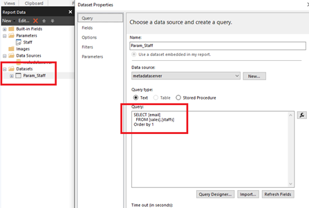 power bi report builder parameters