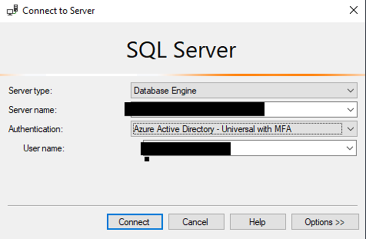 Connect to Azure SQL Database using Active Directory